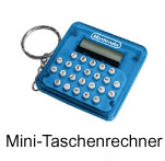 Mini Taschenrechner Schlüsselanhänger Aufdruck Werbeartikel