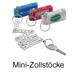 Mini Zollstock Schlüsselanhänger Logo Werbeartikel