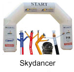 Skydancer Stadion Figuren bedruckt Aufdruck Werbung